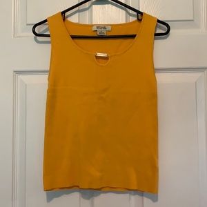 Mustard Yellow MICHAEL Michael Kors Sleeveless Top